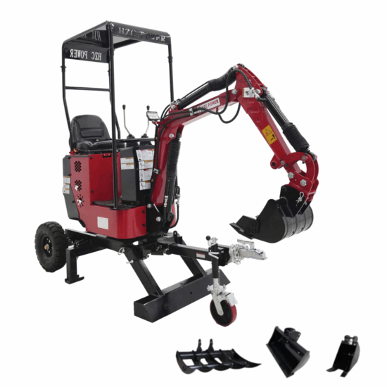 Schreitbagger / 2-Rad-Minibagger mit Benzinmotor (BZR520K)