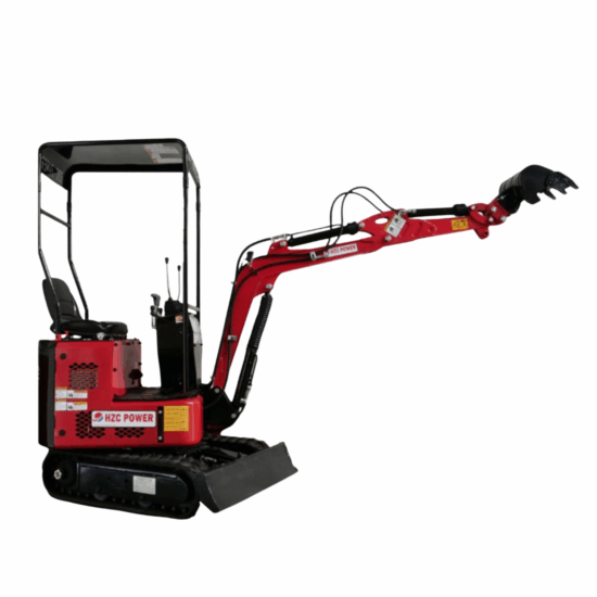 Minibagger HZC Power DKB881, Diesel, 920 Kg, Arm schwenkbar, rot