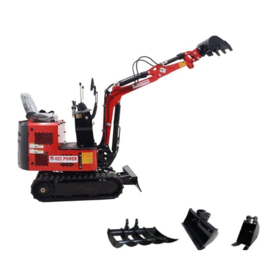 Minibagger HZC Power SDKB800, Diesel, 814 Kg, schmal