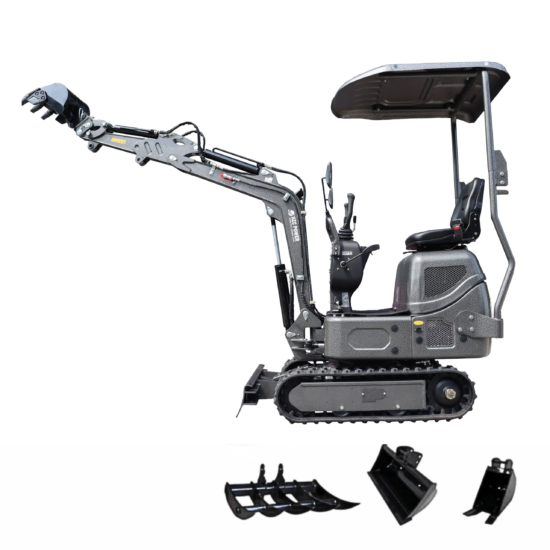 Minibagger HZC Power DKB941S, Diesel, 940 Kg, schwarz, neues Design